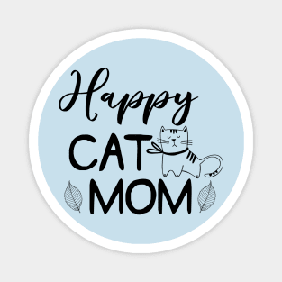 Happy Cat Mom Magnet